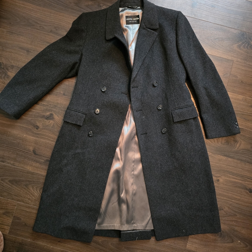 Vintage 1970's Pierre Cardin 100% Wool Oversized Coat
